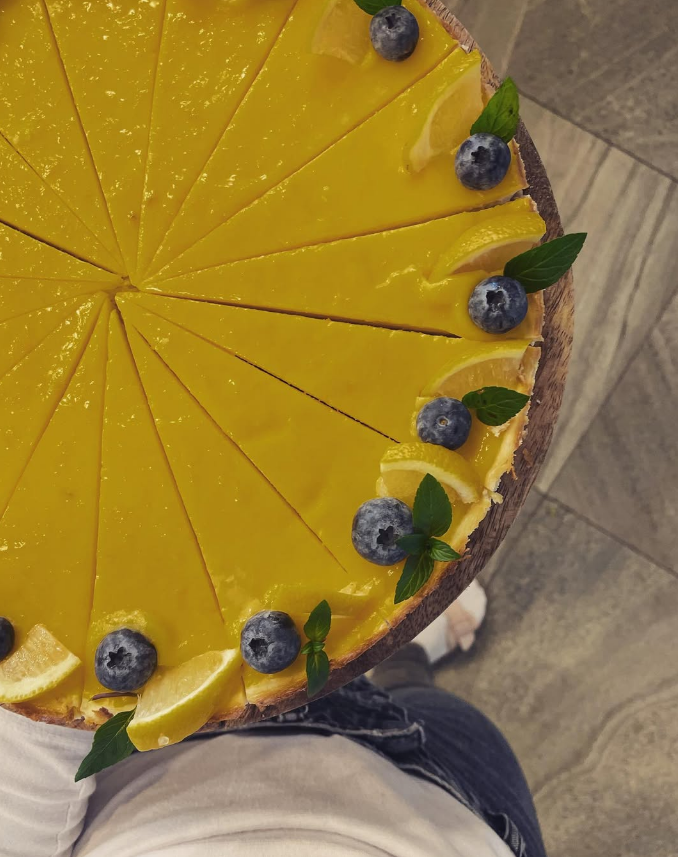 Kafeterka – citronový dort s borůvkami